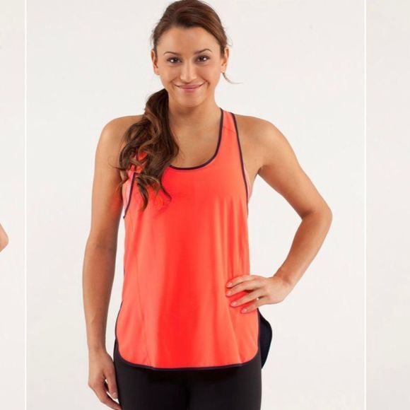 lululemon athletica Tops - Lululemon Light It Up Tank, Light Flare/Inkwell, Size 10